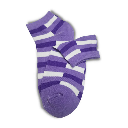 Multi Stripes Ankle Women Socks Blue - Premium Quality se